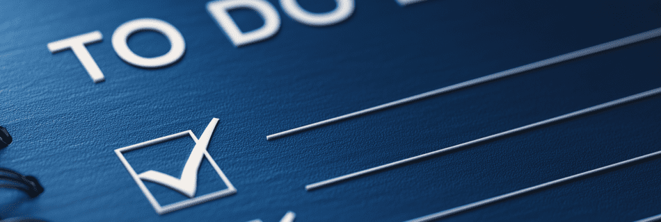 a dark blue to do list